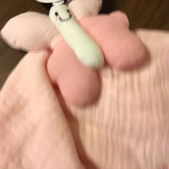 CR Gibson Signature Butterfly Lovey Pink Blanket Plush Security Sweet As Can Be - Picture 6 of 8